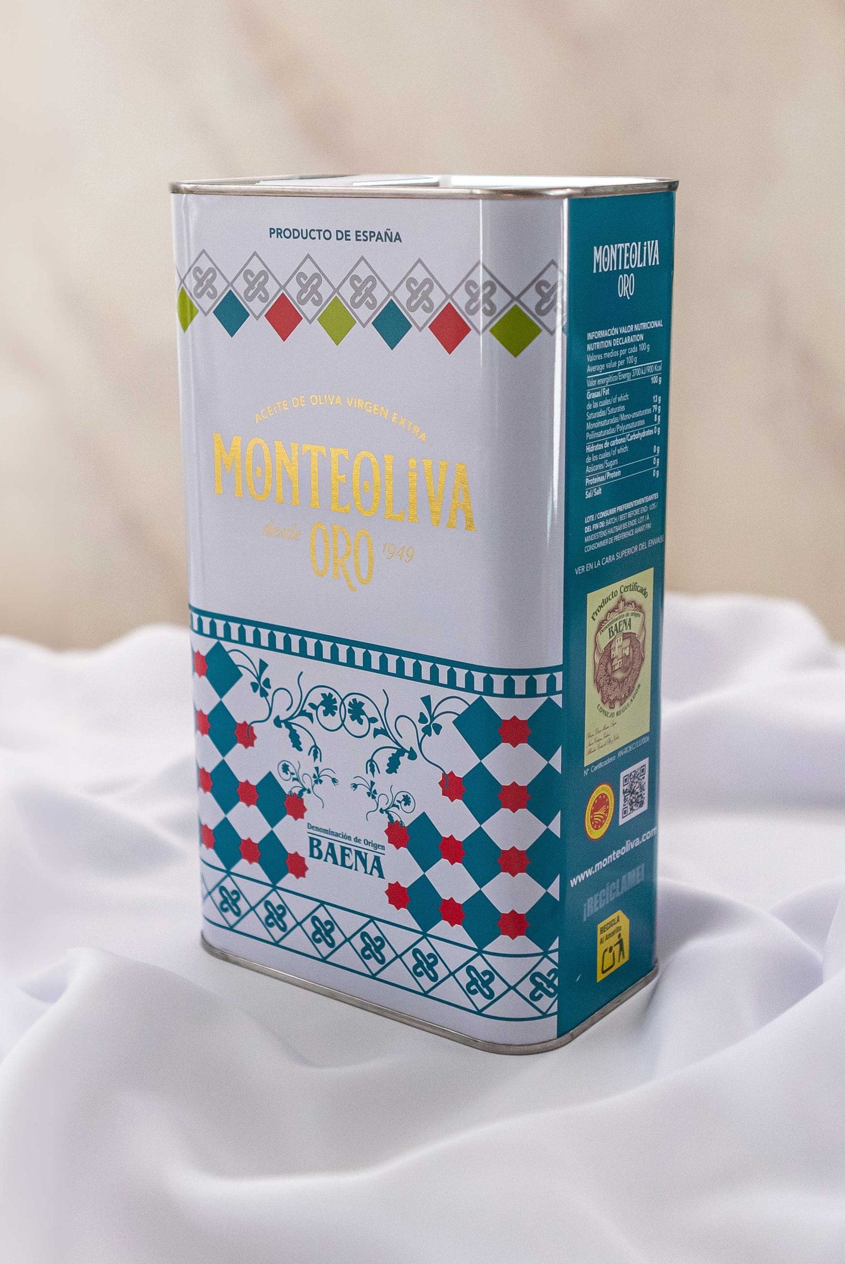 MonteOliva Bag-in-Box 3L con Frasca Transparente (regalo)