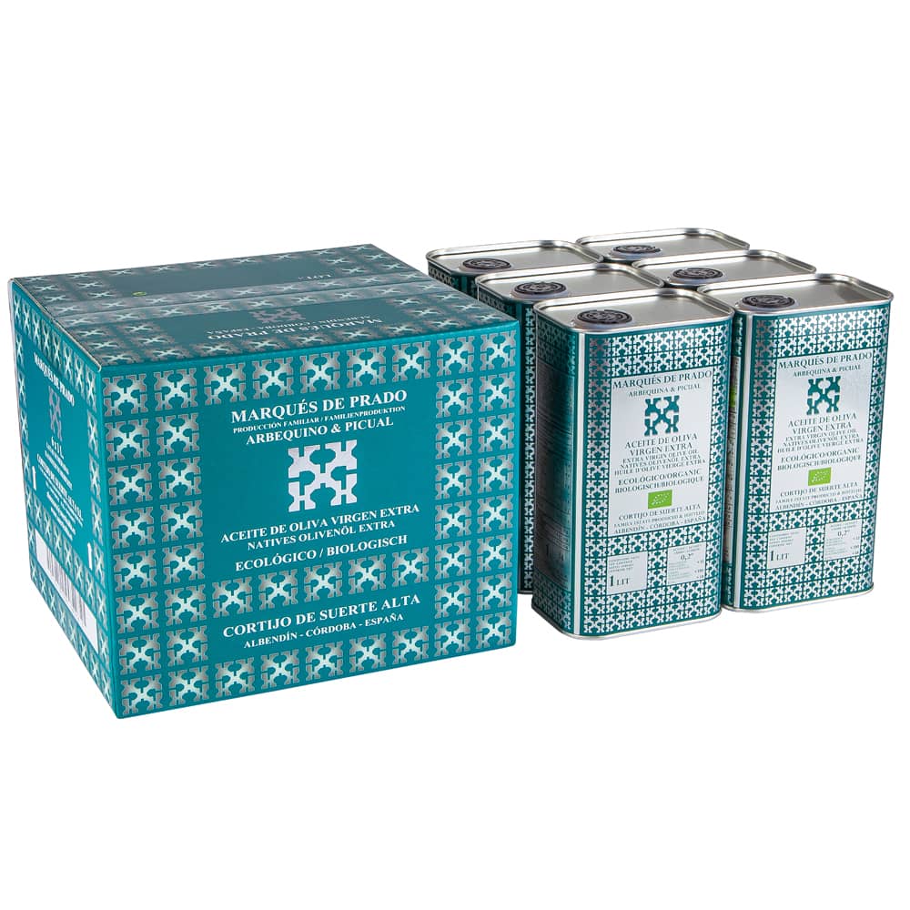 Caja Arbequina y picual MDP 1L Lata