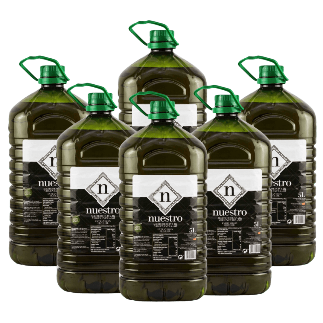 Pack 6 Garrafas 5L Aceite De Oliva Virgen Extra "Nuestro"