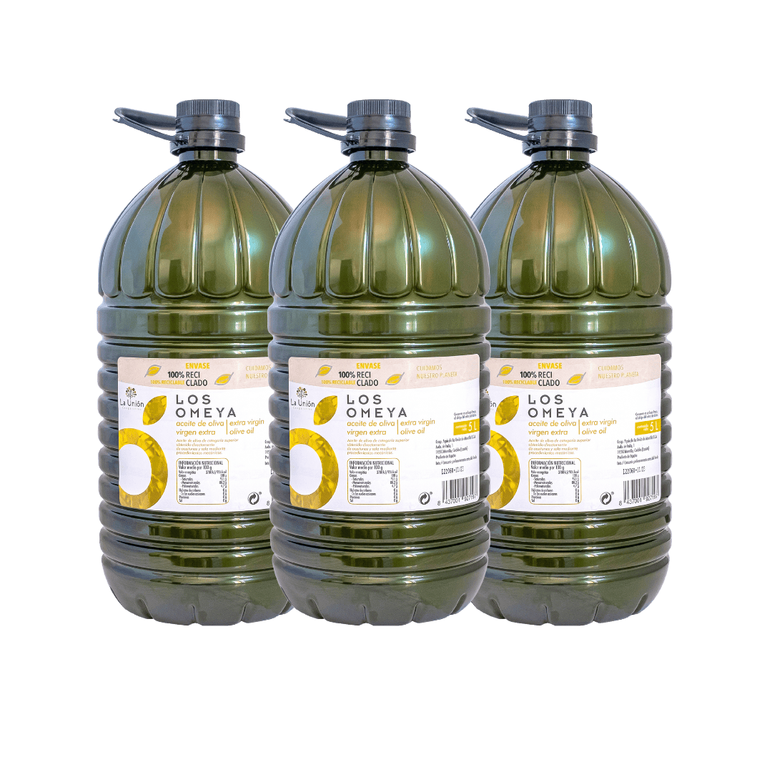 Pack 3 Garrafas 5L Aceite Oliva virgen Extra LOS OMEYA