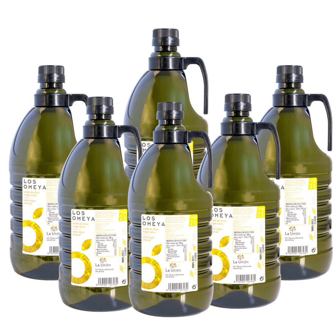 Pack 6 Garrafas 2L Aceite Oliva Virgen Extra LOS OMEYA