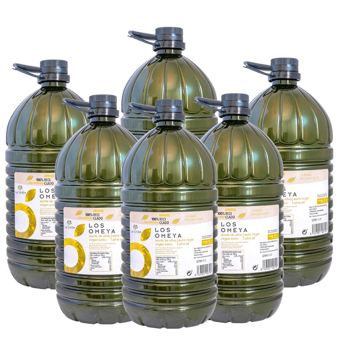 Pack 6 Garrafas 5L Aceite Oliva Virgen Extra LOS OMEYA