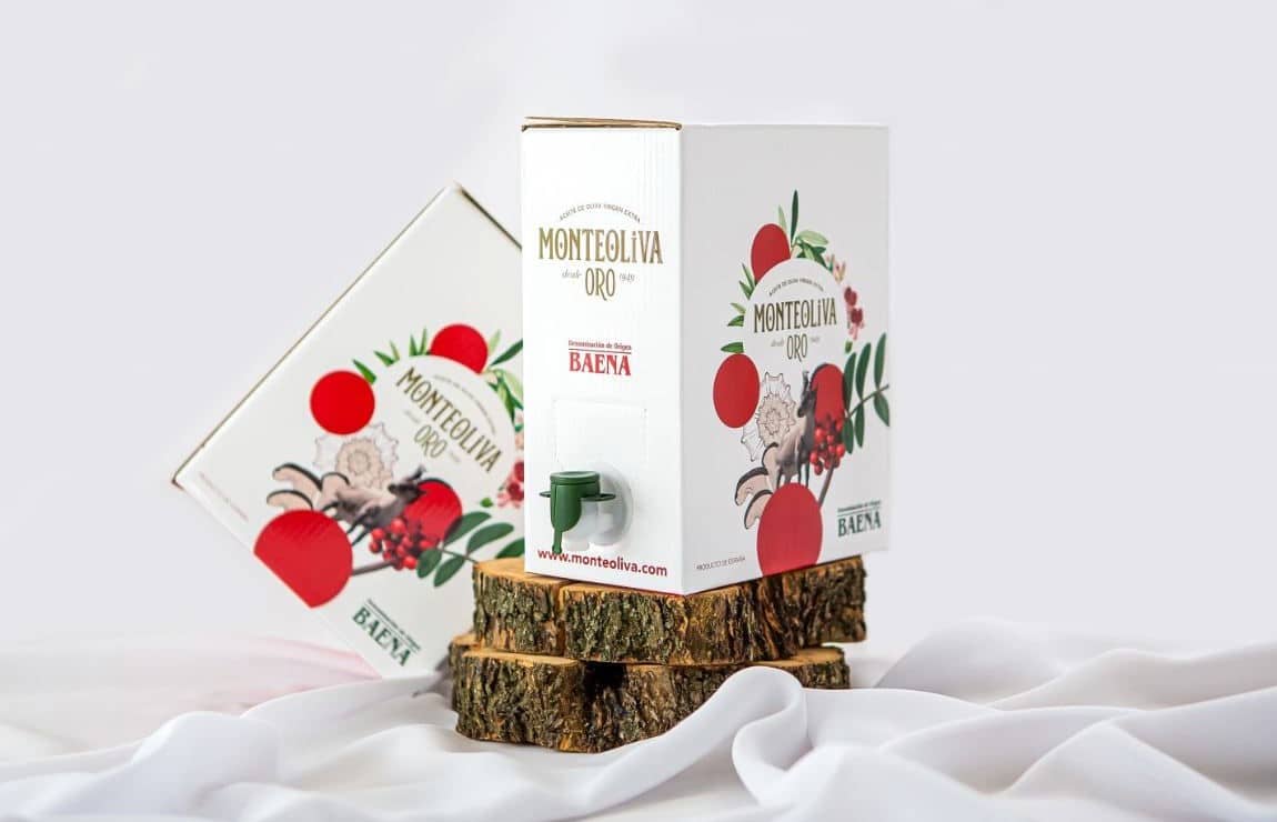 MonteOliva Bag-in-Box 3L con Frasca Transparente (regalo)