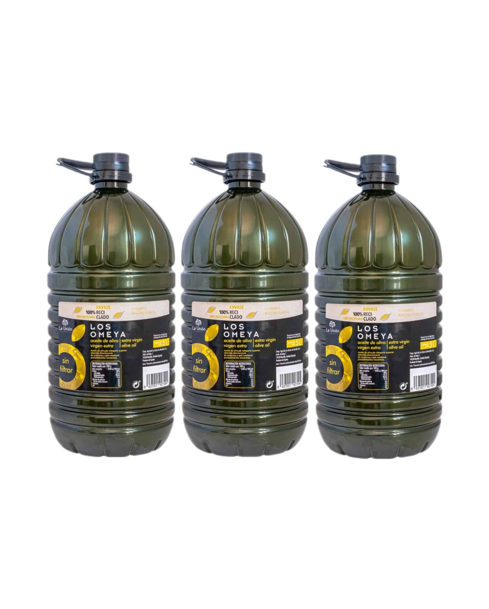 LOS OMEYA Garrafa 5L Aceite de Oliva Virgen Extra (Sin Filtrar)