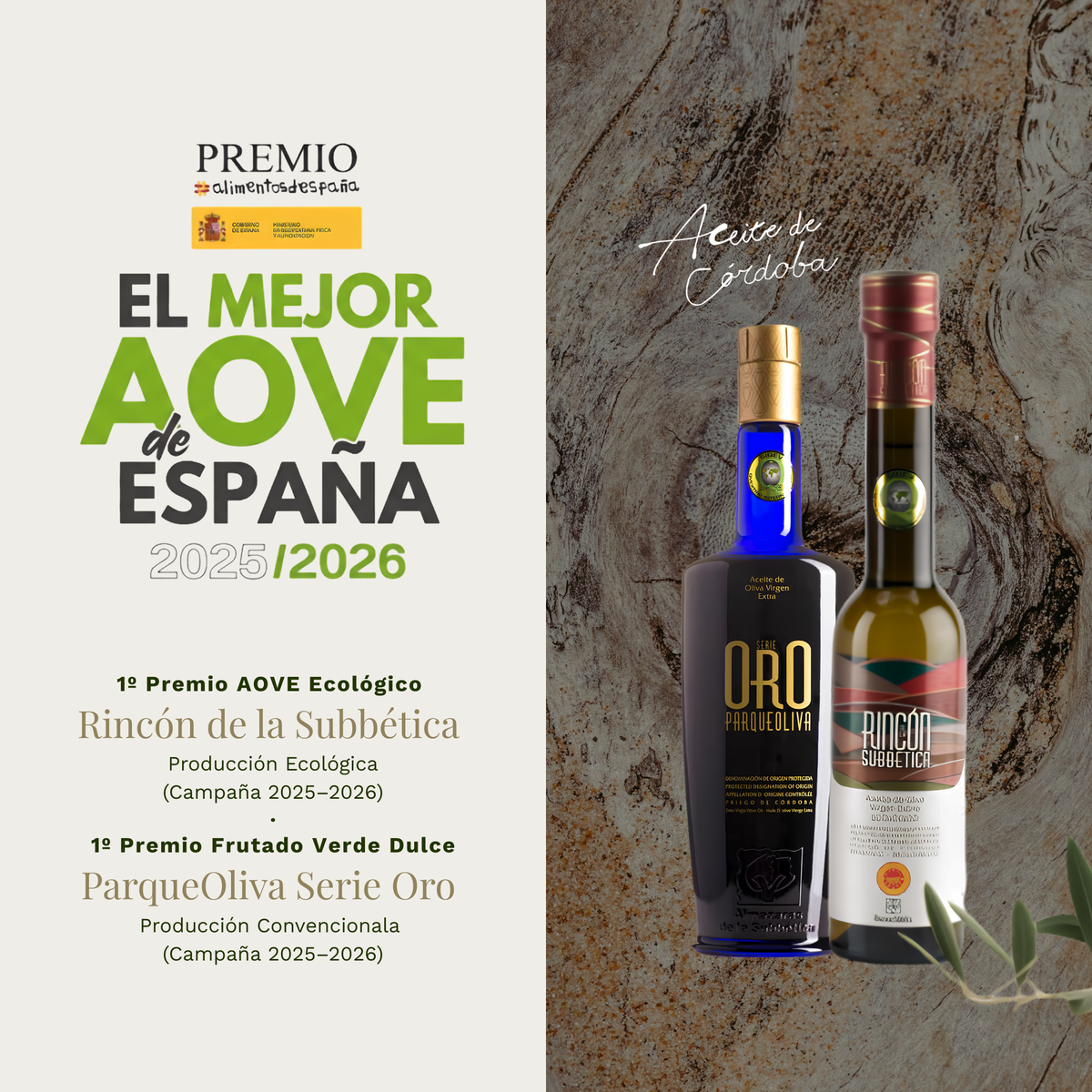 Pack Mejor AOVE de España