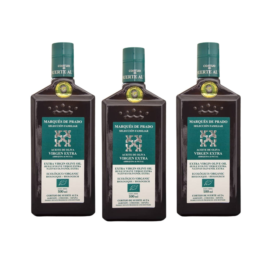 AOVE MARQUES DEL PRADO ARBEQUINA Y PICUAL 500ML CON ESTUCHE