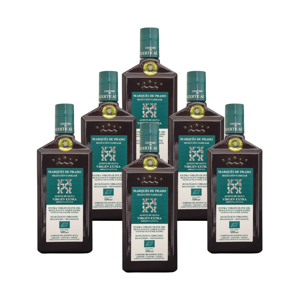 AOVE MARQUES DEL PRADO ARBEQUINA Y PICUAL 500ML CON ESTUCHE