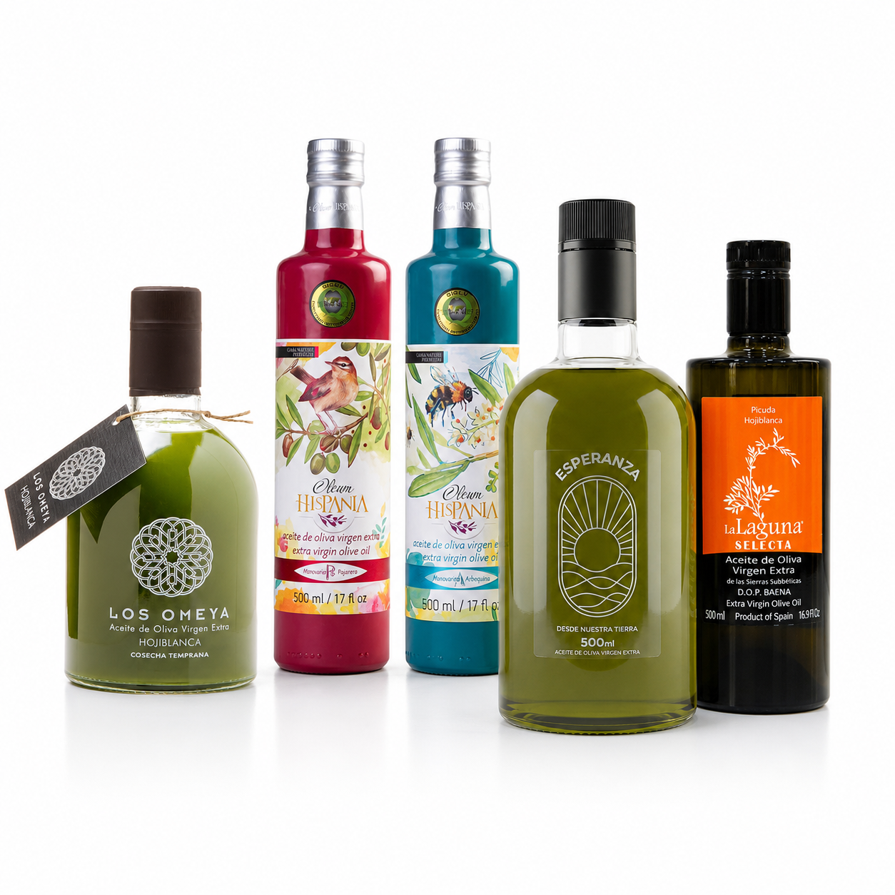 Pack El Catador con cinco aceites de oliva virgen extra