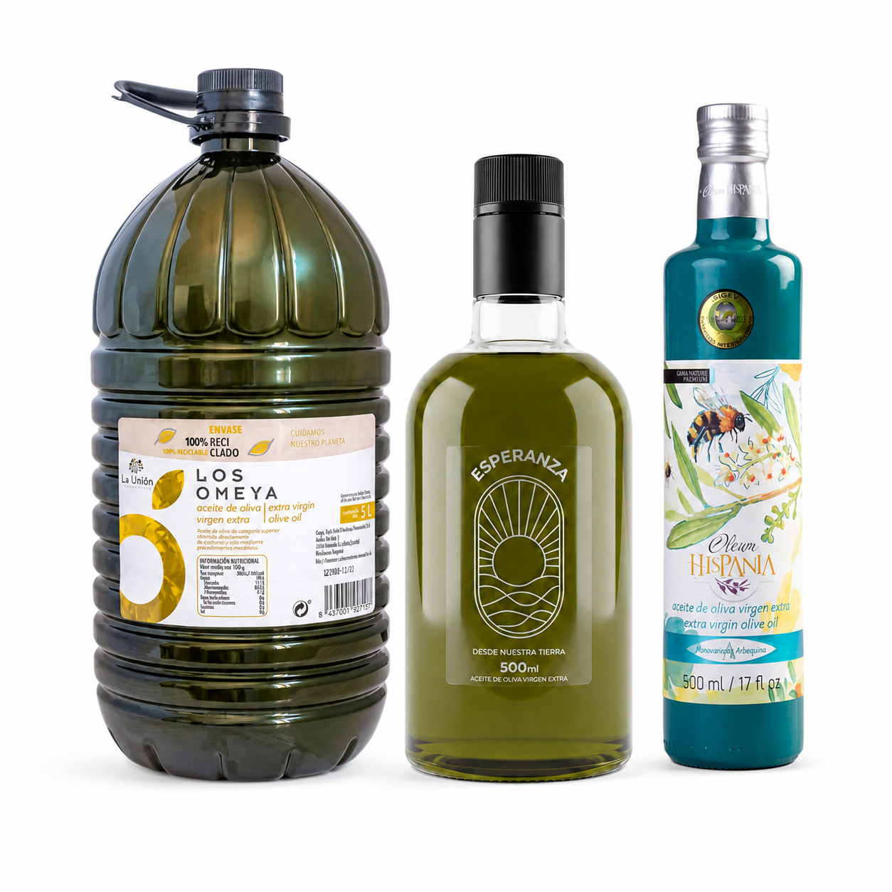 Pack El Cocinero con Los Omeya 5L, Esperanza y Oleum Hispania Arbequina