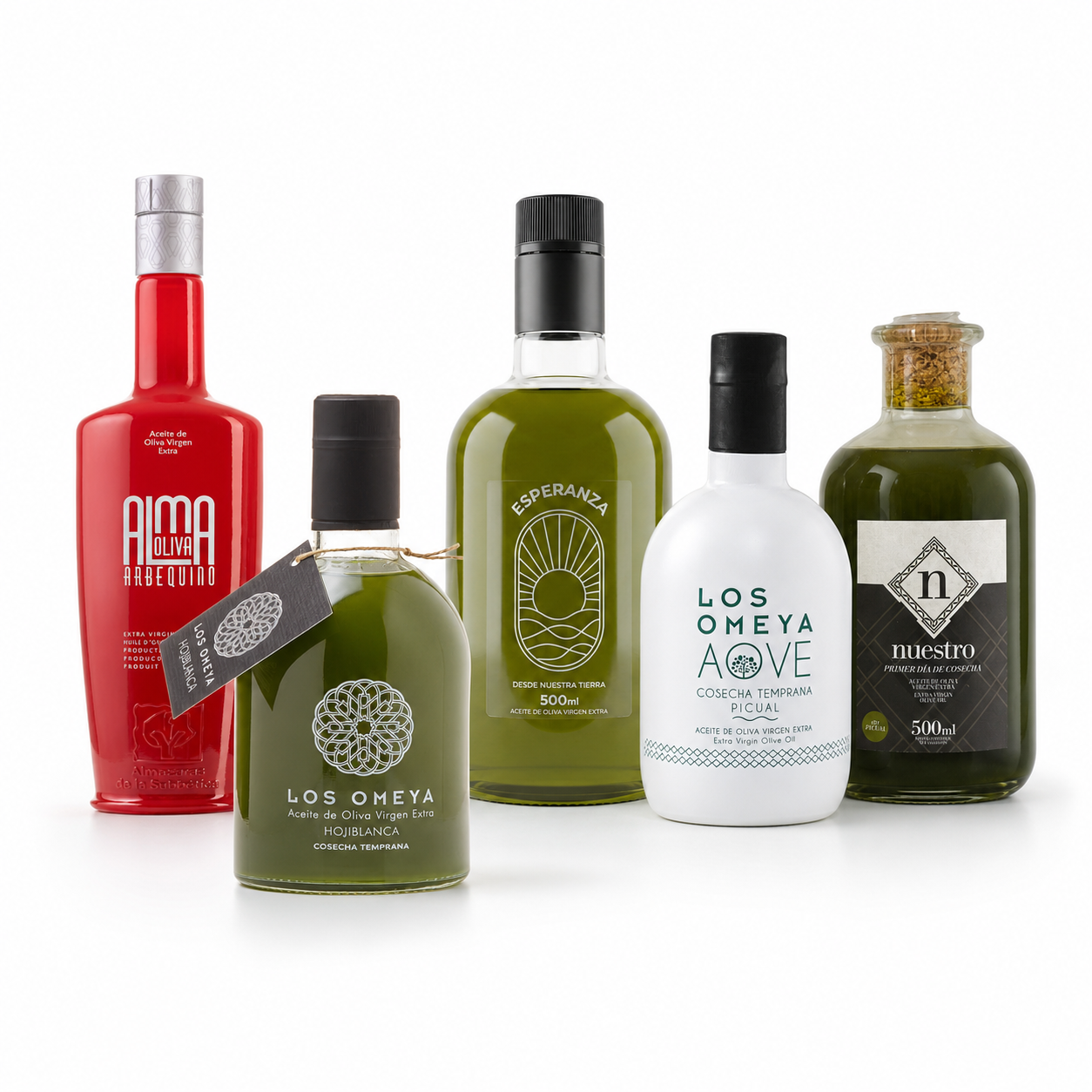 Pack El Desayuno con cinco aceites de oliva virgen extra